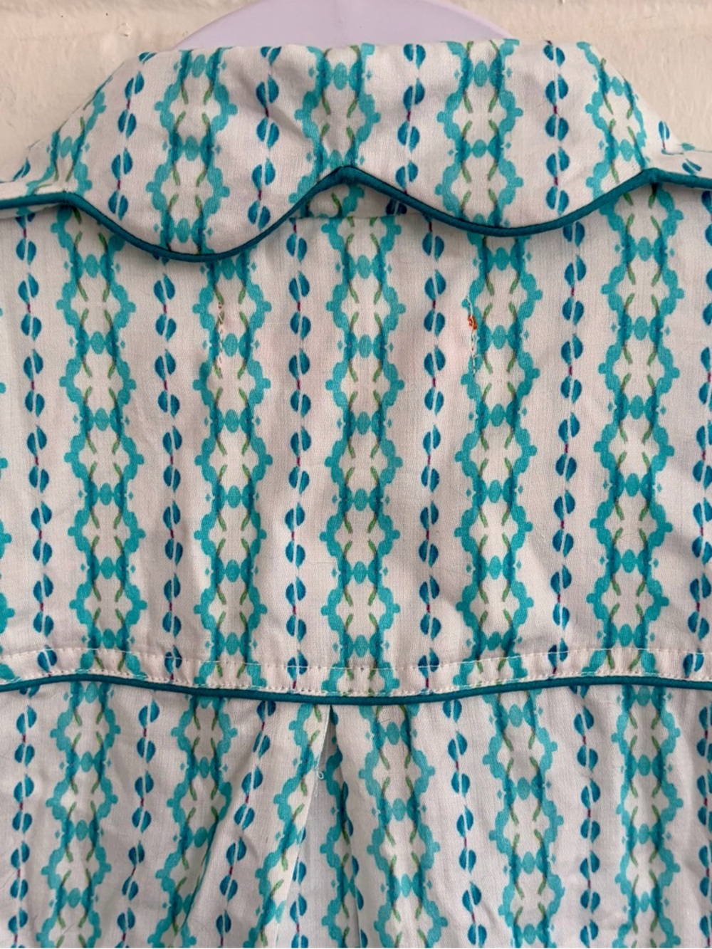 Brooks Avenue Scalloped Pajama Shorts Set in Cameron Blue, SZ M NWT - Picture 9 of 12